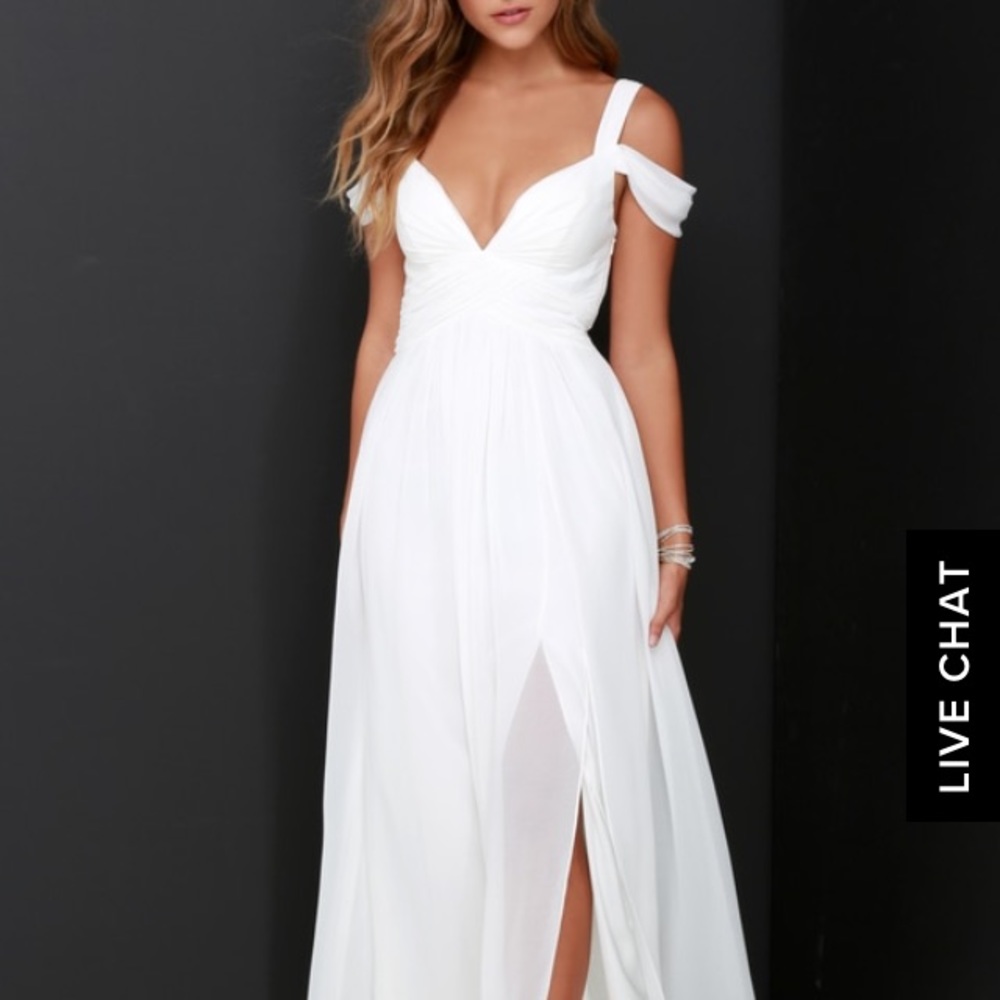 Lulu's White Maxi dress